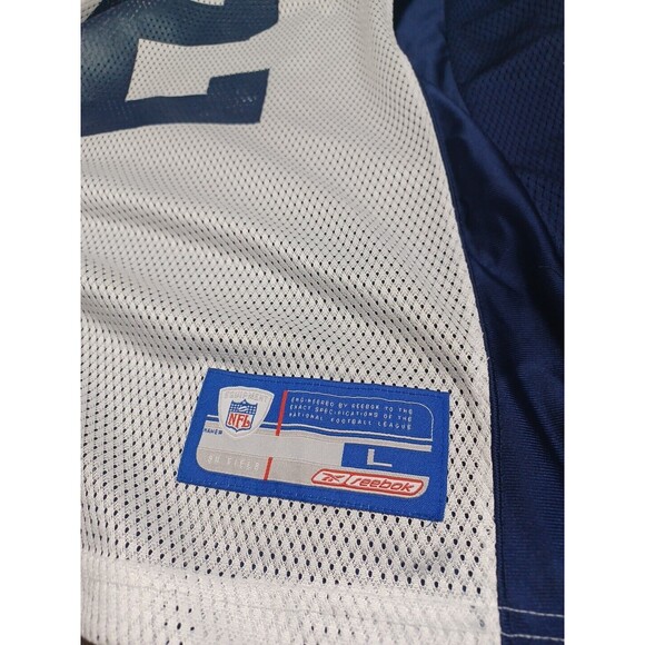 Jason Witten NFL Equipment Blue Dallas Cowboys Jersey # 82 reebok Sz L - Picture 4 of 13